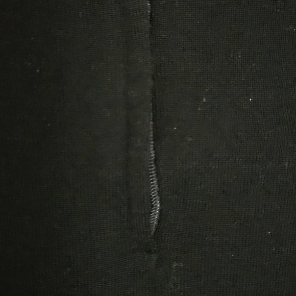 Vintage black wool blend lace up sweater dress - Picture 6 of 8